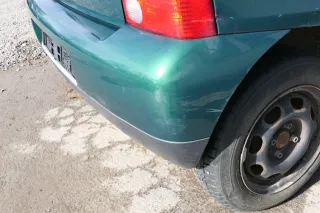 VW Lupo Stoßstange hinten Heckstoßstange Stoßfänger grün LA6N - Bild 7
