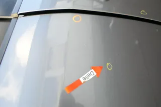 VW Touran 1T 1T3 Tür hinten rechts grau LD7X - ohne Anbauteile - Bild 3