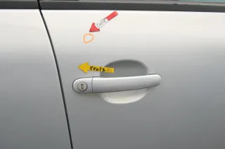 VW Passat 3B 3BG Kombi + Limo Tür vorne rechts Beifahrertür grau silber LB7Z - Bild 4