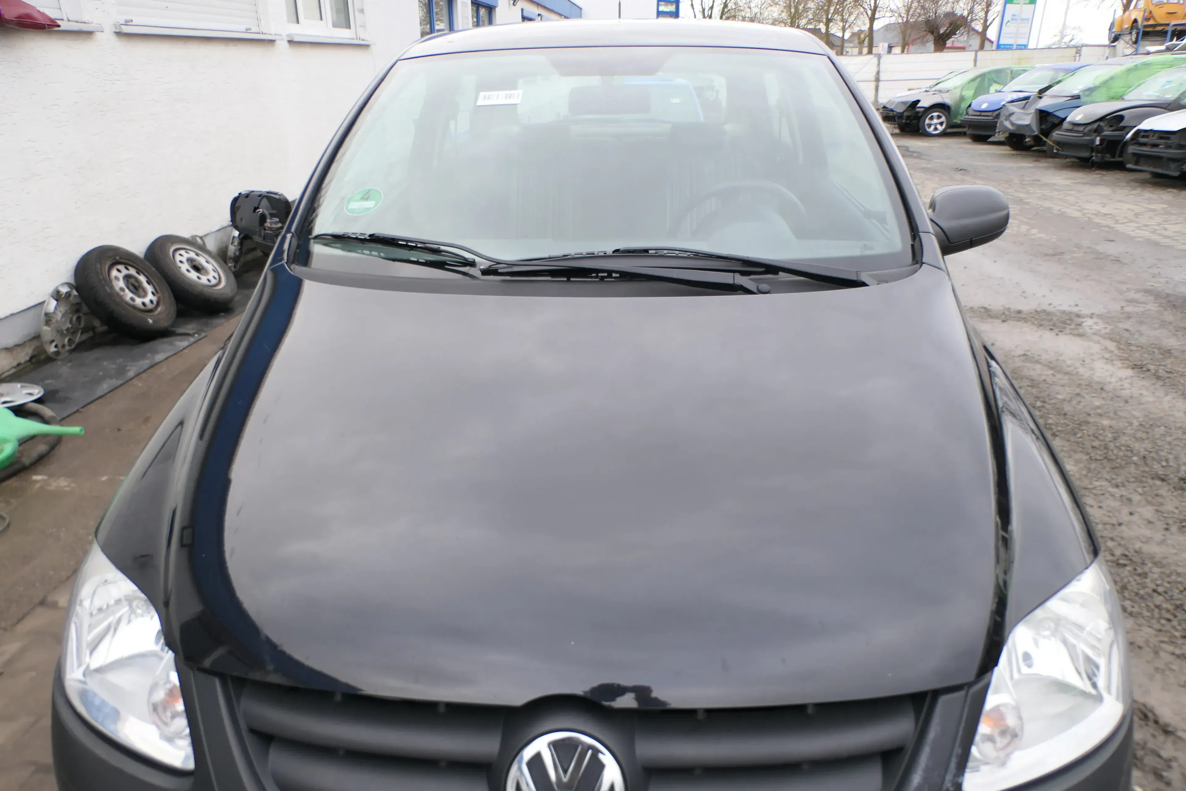 VW Fox 5Z Motorhaube Klappe vorn vorne schwarz LC9Z Haube - Bild 1