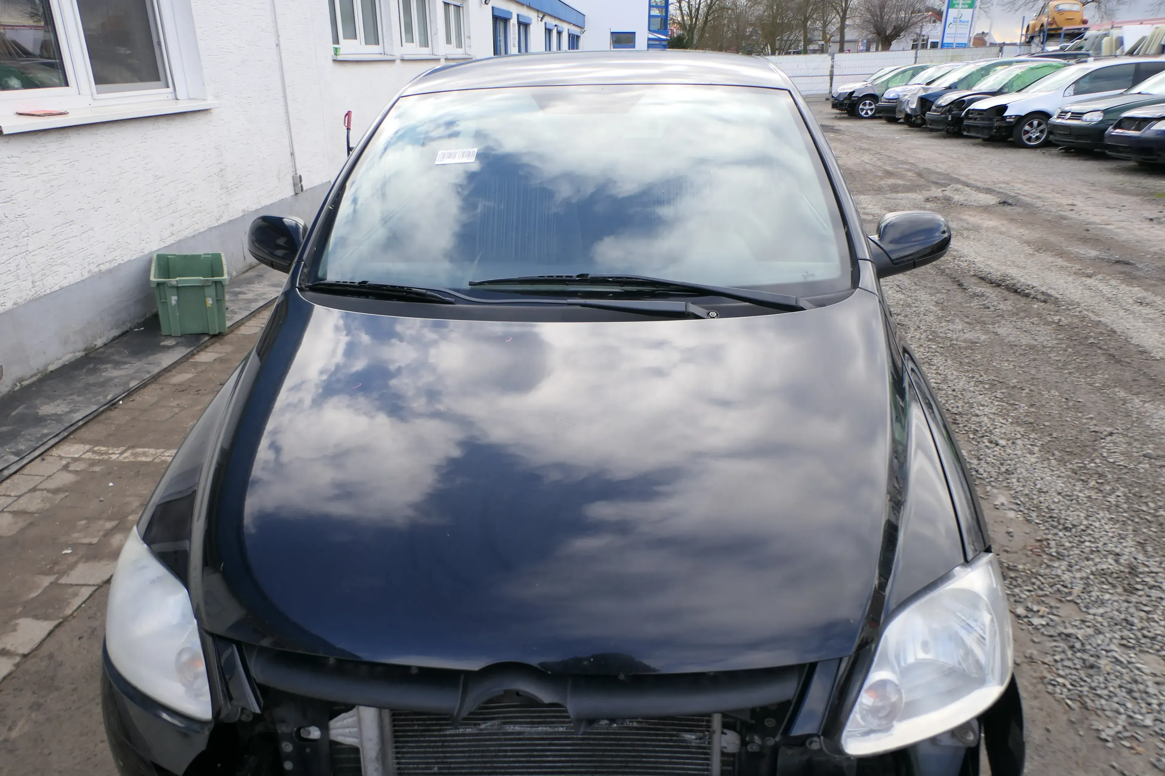 VW Fox 5Z Motorhaube Klappe vorn vorne schwarz L041 uni Haube - Bild 1