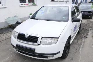 Skoda Fabia 6Y Stoßstange Stoßfänger vorne weiß LF9E 2000-2004 - Bild 2
