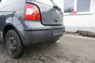 VW Polo 9N 9N3 Stoßstange Heckstoßstange hinten grau LC7V - Bild 4