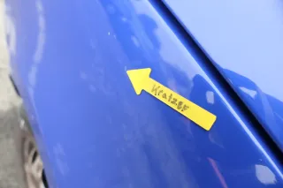 VW Lupo 6X Kotflügel vorne links blau LW5Z - Bild 3
