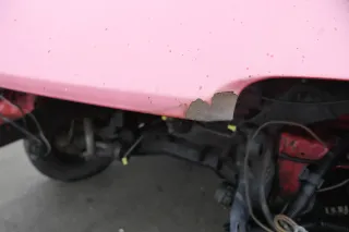 VW T4 Transporter Pritsche Motorhaube Haube Klappe vorne rot Kurze AC0 - Bild 7