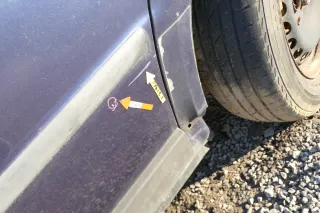 Passat 3B 3BG 3B6 Kombi Variant Tür hinten links blau LN5Y - Bild 5