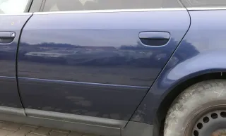 Audi A6 4B C5 Tür Türblatt hinten links blau LZ5T nur Türblatt - Bild 1