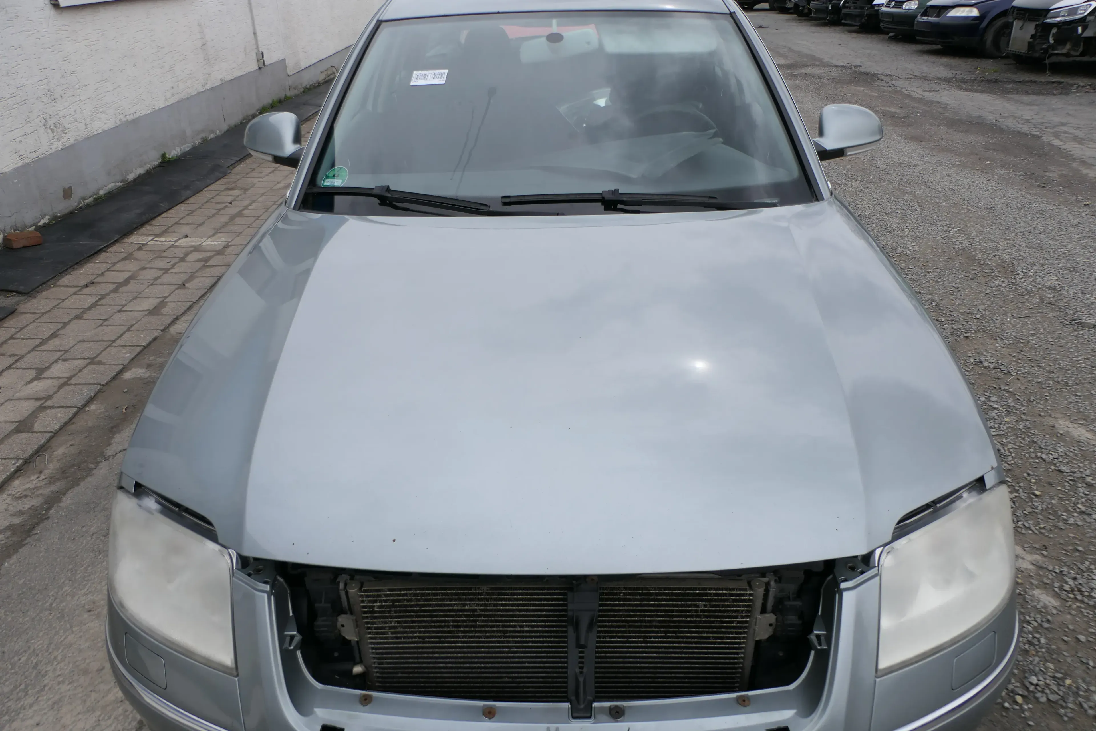 VW Passat 3BG Motorhaube Klappe vorne vorn Haube grau stonegrau LA7S - Bild 1
