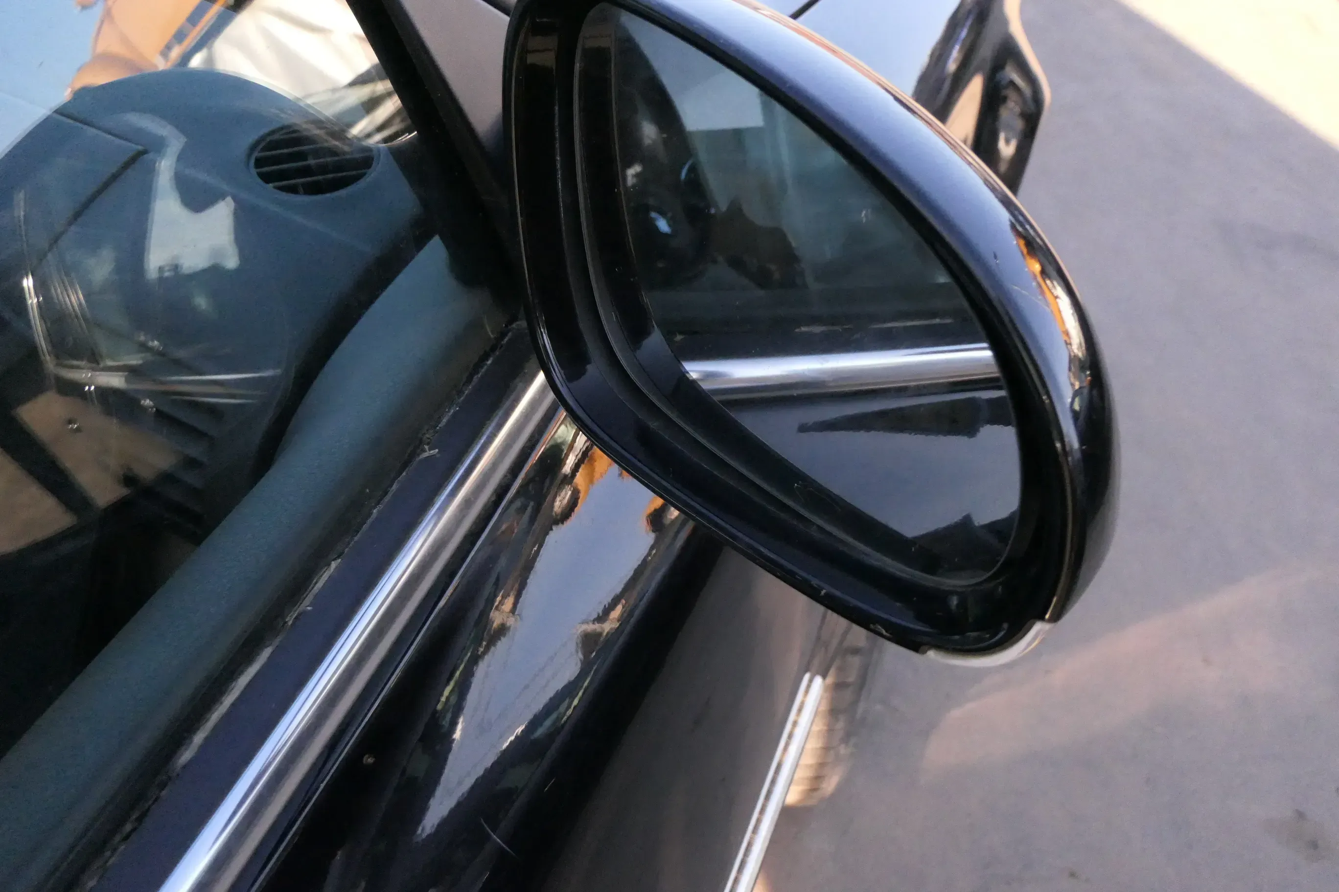 VW Passat 3BG elektrischer Spiegel Außenspiegel rechts schwarz L041 Blinker - Bild 1