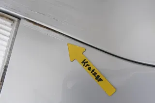 VW Passat 3B Kotflügel vorne rechts silber LB7Z grau - Bild 3