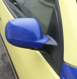 VW Lupo 6X Arosa manueller Spiegel Außenspiegel rechts blau LW5Z - Bild 2