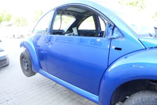 VW New Beetle 1C 9C Tür vorne rechts Beifahrertür blau LA5W - OHNE Anbauteile - Bild 4