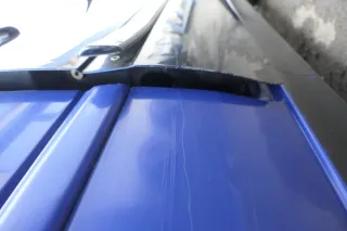 VW Golf 3 4 1E Cabrio Tür vorne rechts Beifahrertür grün - ohne Anbauteile - Bild 2
