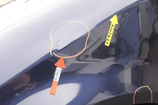 Audi A4 8E B6 Kotflügel vorne rechts blau LZ5L - Dellen - Bild 4