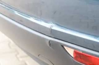 VW Golf 5 Plus 5M1 V Stoßstange hinten Heckstoßstange Stoßfänger grau blau LC5F - Bild 4