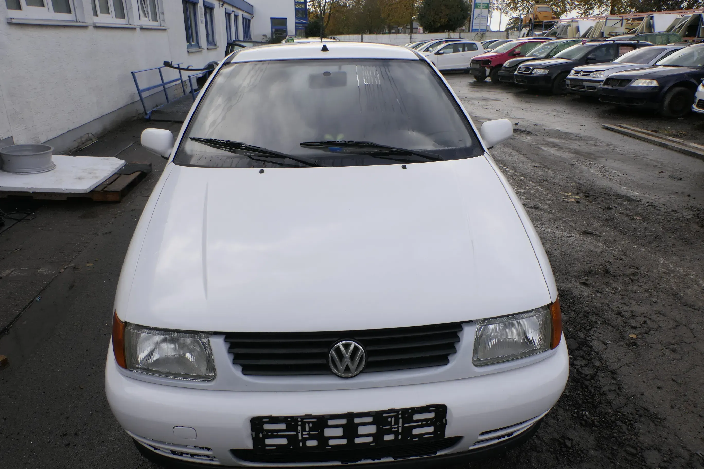 VW Polo 6N Motorhaube Frontklappe Haube vorne Klappe weiß LB9A - Bild 1