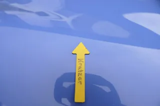 VW Lupo Motorhaube KLappe vorne blau LR5A - Bild 9