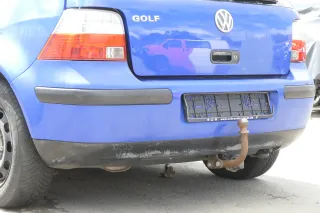 VW Golf 4 Limousine Stoßstange hinten Heckstoßstange Stoßfänger blau LW5Z 159934 - Bild 5