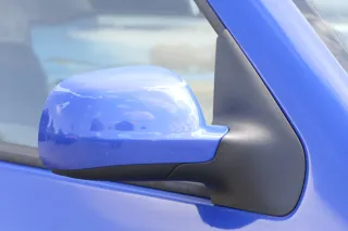 VW Golf 4 Bora manueller Spiegel vorne rechts Außenspiegel blau LW5Z - Bild 2