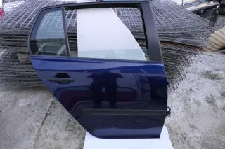 VW Golf 5 V 1K Tür Türrahmen hinten rechts 4/5-Türer blau LD5Q + Scheibe - Bild 1