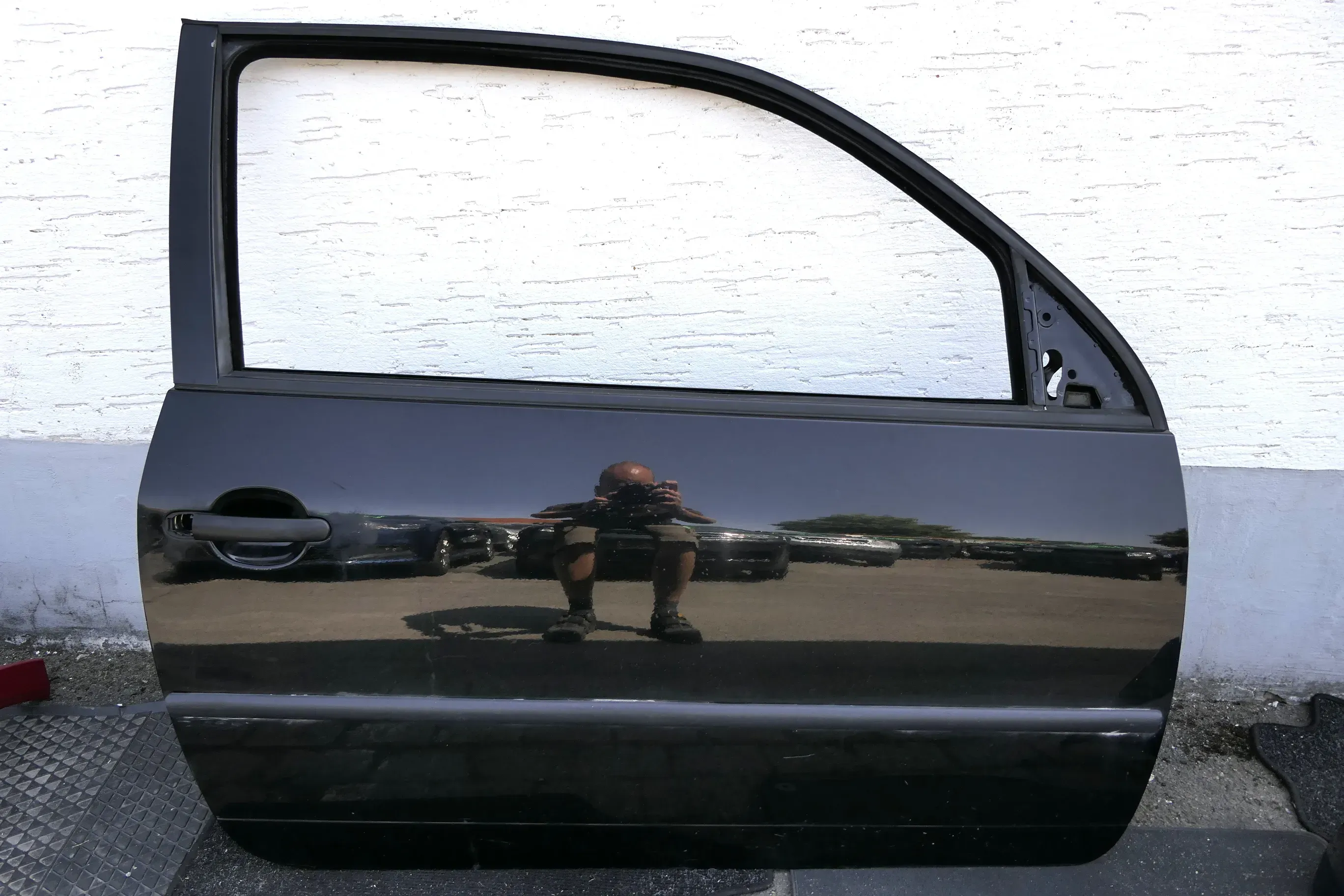 VW Lupo Seat Arosa Tür vorne rechts Beifahrertür schwarz L041 (mechanischer FH - Bild 1