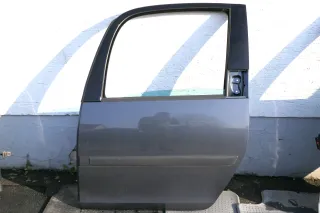 Skoda Roomster 5J Tür hinten links grau 9153 (ohne Anbauteile - mit Scheibe) - Bild 1