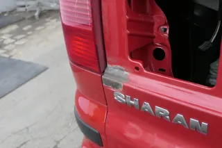 VW Sharan 7M 7M3 Heckklappe Scheibe  Klappe hinten ab Bj.2000 rot LD3W - Bild 7