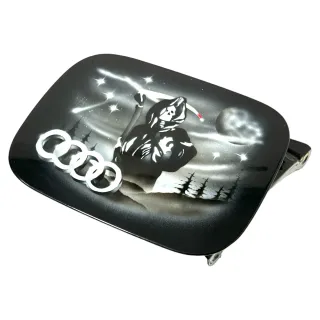 A6 4B 4Z Tankdeckel Tankklappe Tank Deckel Klappe schwarz Airbrush Sensenmann - Bild 1