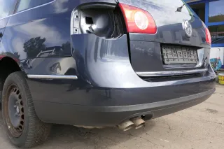 VW Passat 3C Kombi Stoßstange hinten Heckstoßstange Stoßfänger grau blau LC5F II - Bild 4