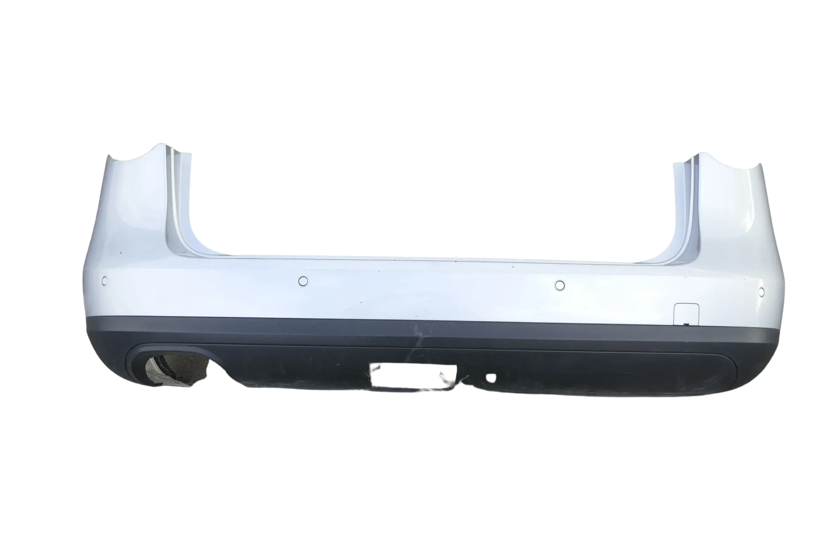 Passat 3C Limousine Stoßstange hinten Heckstoßstange Stoßfänger silber LA7W PDC - Bild 1