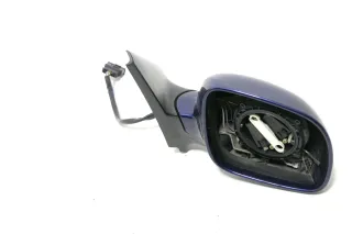 VW Golf 4 Bora elektrischer Spiegel vorne rechts Außenspiegel blau LB5N 143279 - Bild 1