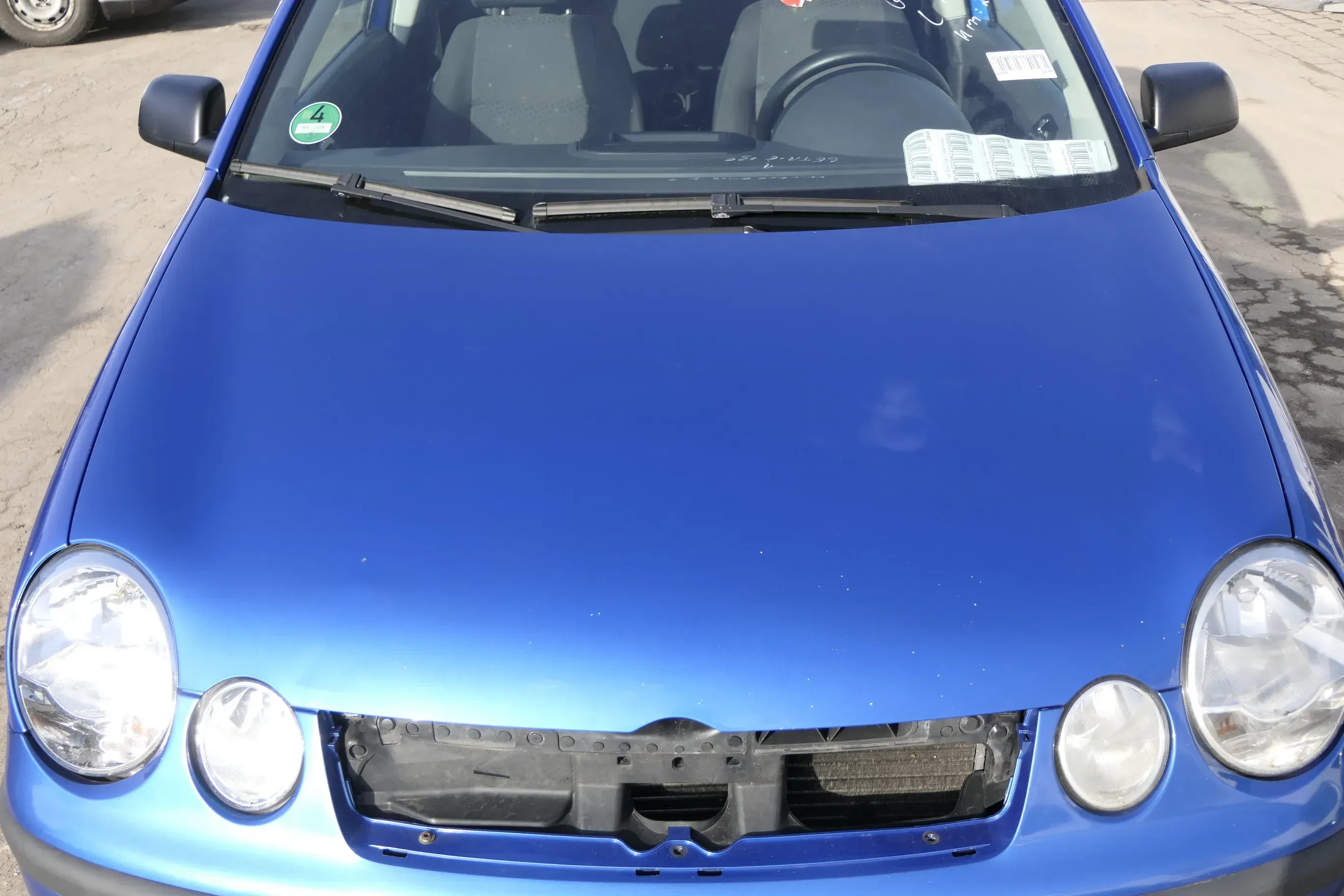 VW Polo 9N Motorhaube Klappe vorne blau LA5M bisca.Bj.2004 - Bild 1