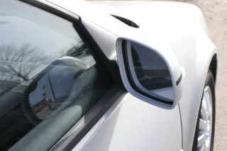 VW Golf 4 Bora manueller Spiegel vorne rechts Außenspiegel silber grau LB7Z Glas - Bild 3