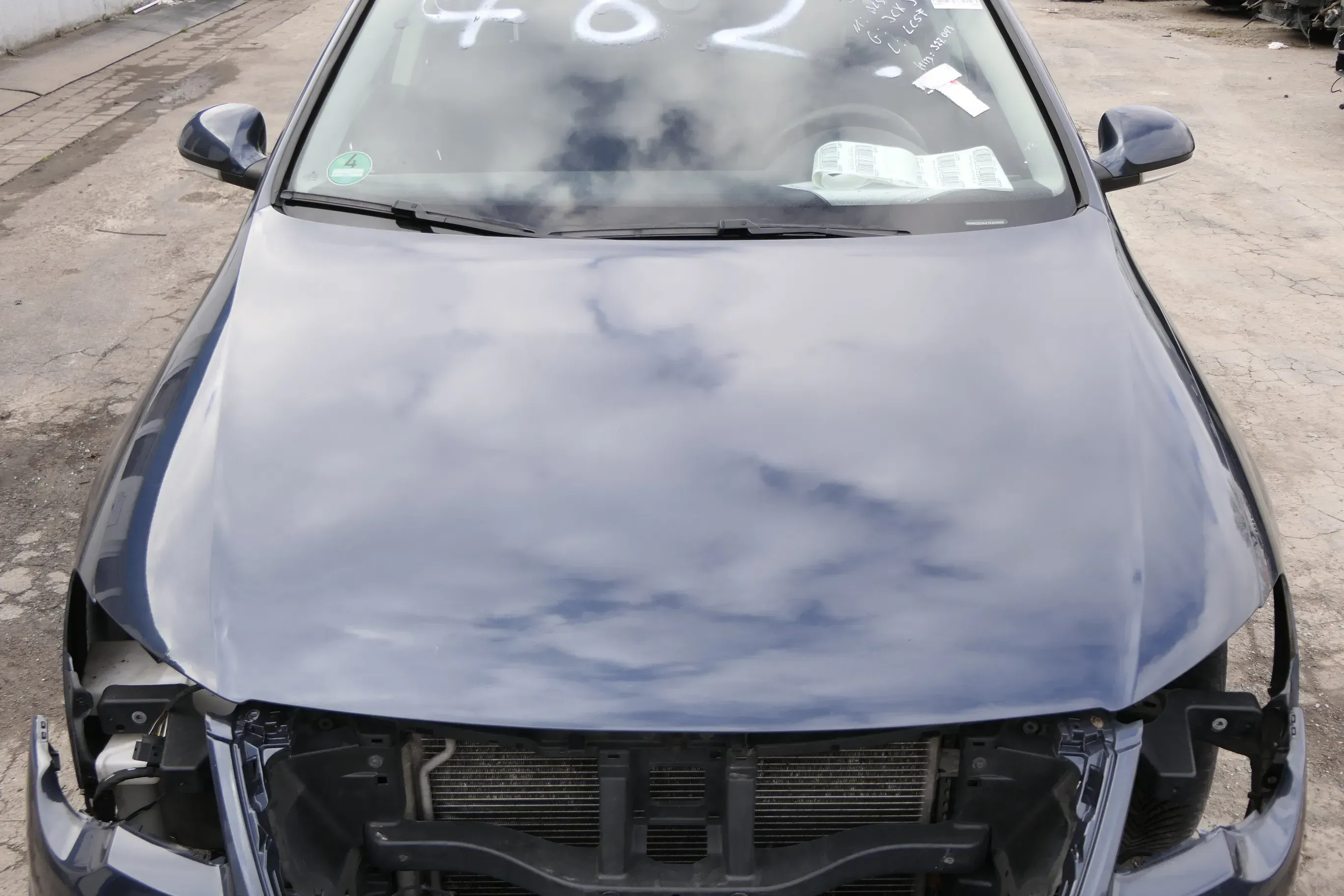 VW Passat 3C Motorhaube Klappe vorne Haube grau blau LC5F bluegraphit Kombi - Bild 1