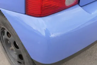 VW Lupo Stoßstange hinten Heckstoßstange Stoßfänger blau LR5A softblau - Bild 5