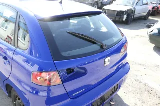 Seat Ibiza 6L Heckklappe Klappe hinten Kofferraumklappe blau LS5G ohneBremsleuch - Bild 3