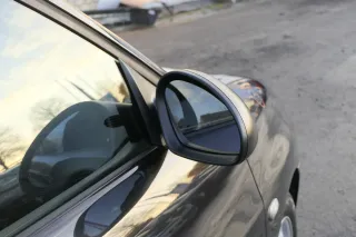 Seat Ibiza 6L mechanischer mechan manuell Spiegel Außenspiegel rechts schwarz ma - Bild 3
