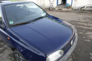 VW Golf 3 + Cabrio 1E Motorhaube Haube Klappe vorne blau LA5E - Bild 4