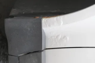 VW Passat 3BG 3B6 Kotflügel vorne links silber LA7W (Blinkerloch) - ROST - Bild 4
