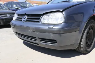 VW Golf 4 Stoßstange vorne Frontstoßstange Stoßfänger grau LC7V SWR + Kappen - Bild 3