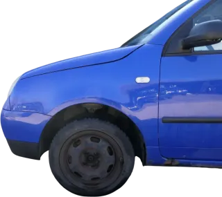 VW Lupo 6X Kotflügel vorne links blau LW5Z - Bild 1