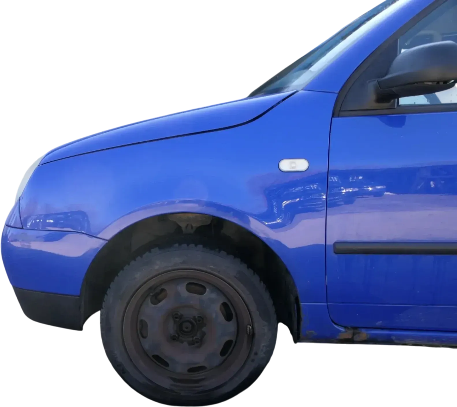 VW Lupo 6X Kotflügel vorne links blau LW5Z - Bild 1