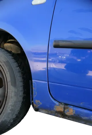 VW Lupo 6X Kotflügel vorne links blau LW5Z - Bild 8