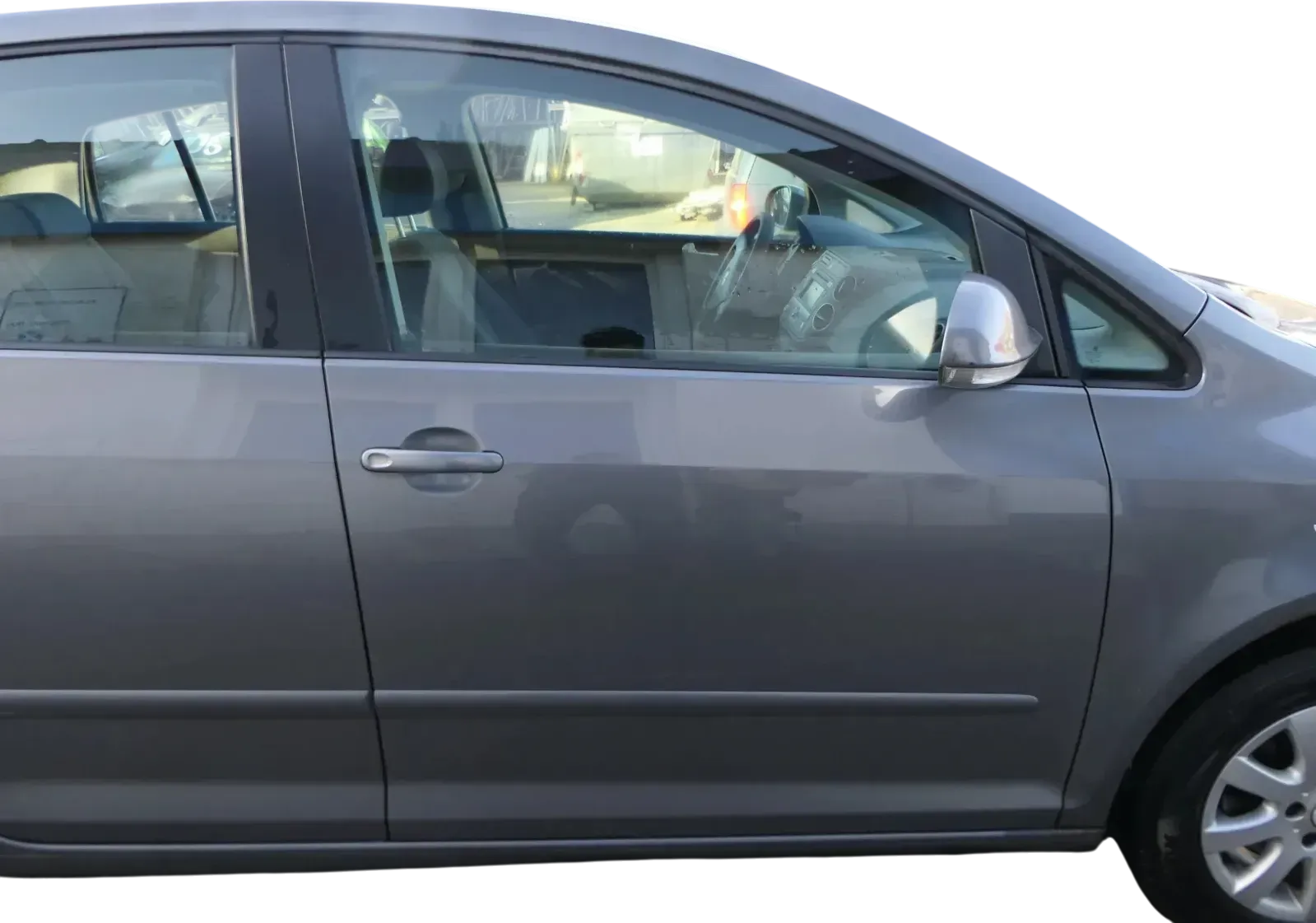 VW Golf Plus 5M Tür vorne rechts Beifahrertür grau LA7T Türblatt + Rahmen - Bild 1