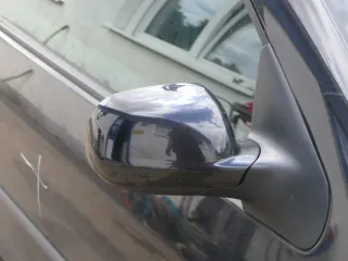 VW Golf 4 Bora manueller Spiegel vorne rechts Außenspiegel schwarz LC9Z + Glas - Bild 2