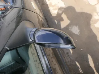VW Golf 4 Bora manueller Spiegel vorne rechts Außenspiegel schwarz LC9Z + Glas - Bild 5