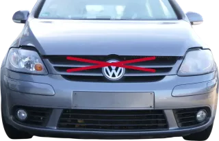VW Golf 5 5M1 Plus Stoßstange vorne Frontstoßstange Stoßfänger grau LA7T SWR - Bild 1