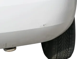 Fabia 5J Schrägheck Limousine Stoßstange hinten Heckstoßstange weiß LF9E - Bild 4