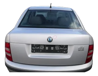 Skoda Fabia 6Y3 Stufenheck Heckklappe Kofferraumklappe hinten silber grau LF7T - Bild 1
