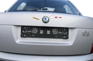 Skoda Fabia 6Y3 Stufenheck Heckklappe Kofferraumklappe hinten silber grau LF7T - Bild 2
